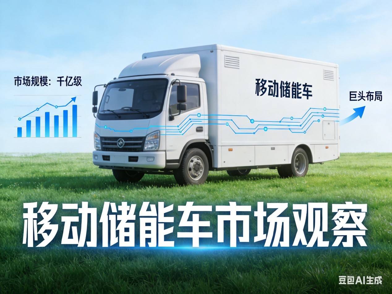 告别“油老虎”！移动储能车杀入千亿市场巨头已悄悄布局(图1)